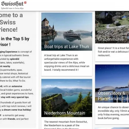 Thun Alps Scenic Views And Concierge By Swisshut Апартаменты